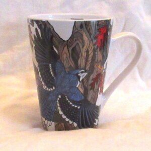 Cornell Lab of Ornithology "America's Favorite Birds" Mug Blue Jay & Gold Finch